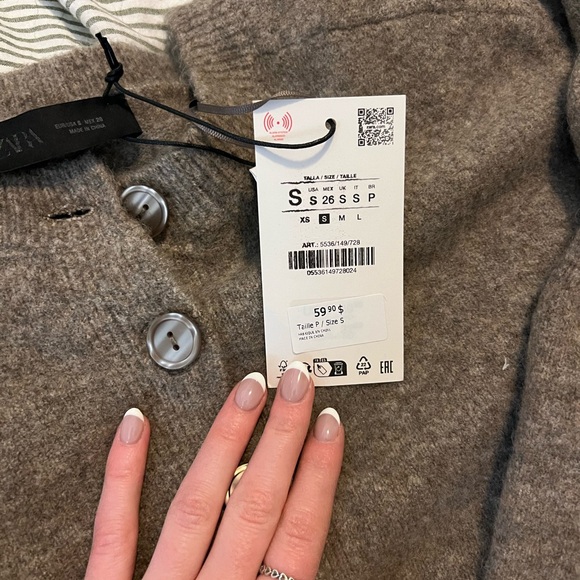 Zara Women's Taupe Cardigan - Picture 2 of 2